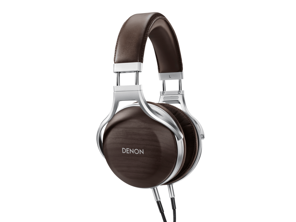 DENON AH-D5200 Closed-Back Over-Ear Headphones ZEBRAWOOD