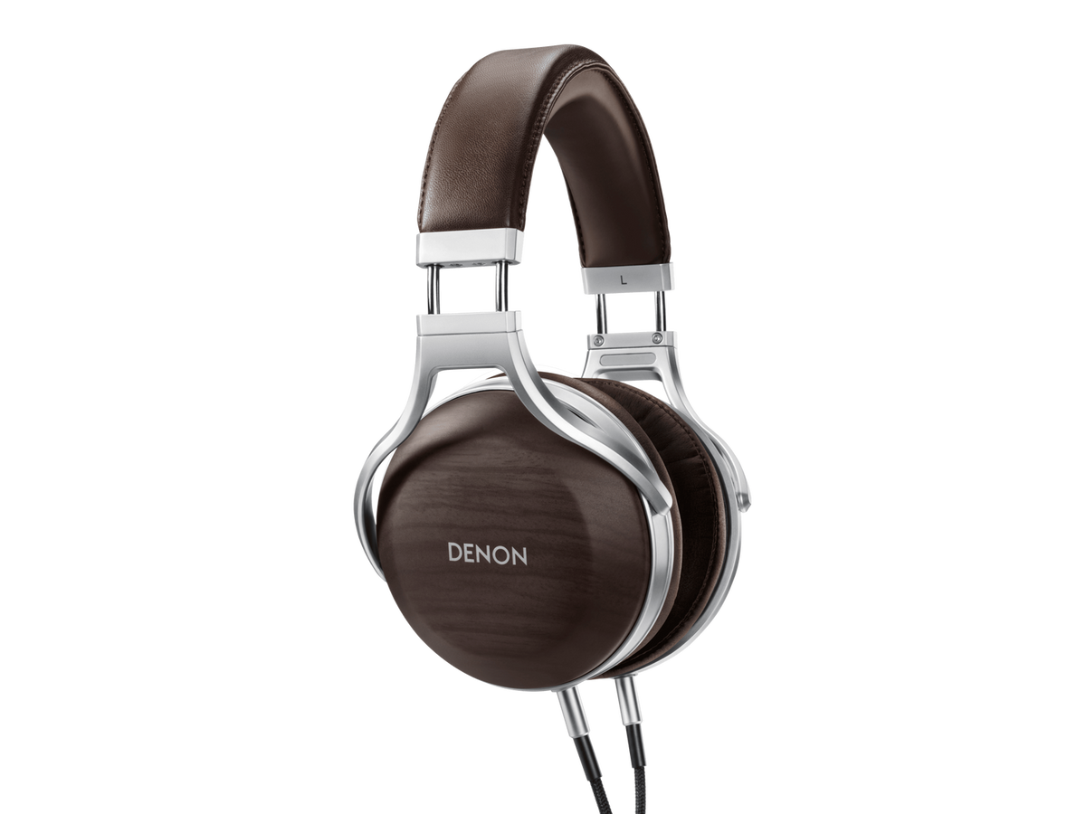 DENON AH-D5200 Closed-Back Over-Ear Headphones ZEBRAWOOD