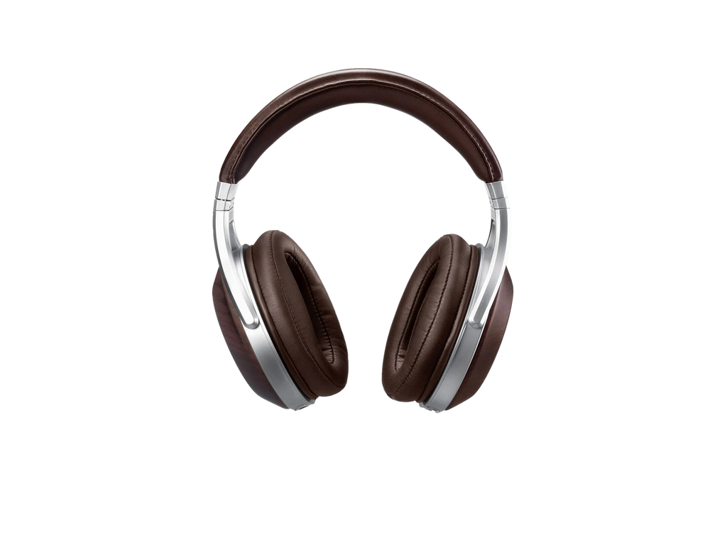 DENON AH-D5200 Closed-Back Over-Ear Headphones ZEBRAWOOD - side view