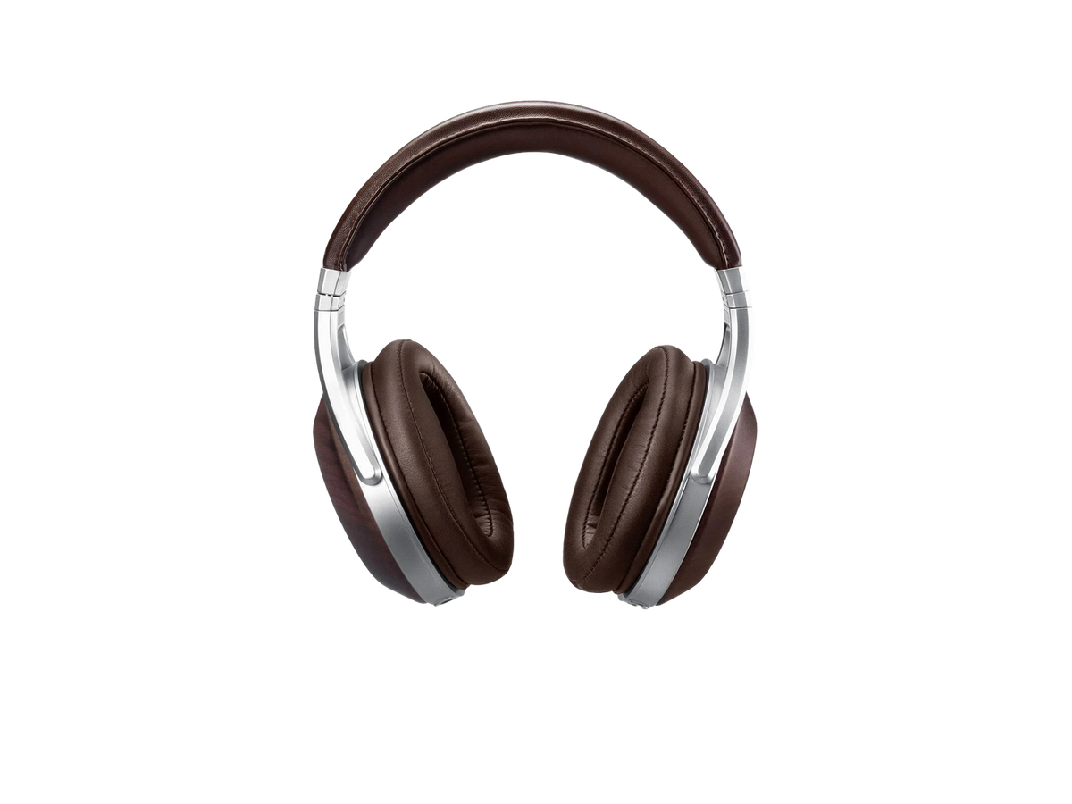 DENON AH-D5200 Closed-Back Over-Ear Headphones ZEBRAWOOD - side view