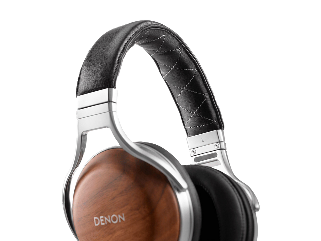 DENON AH-D7200 Closed-Back Over-Ear Headphones AMERICAN WALNUT - detail