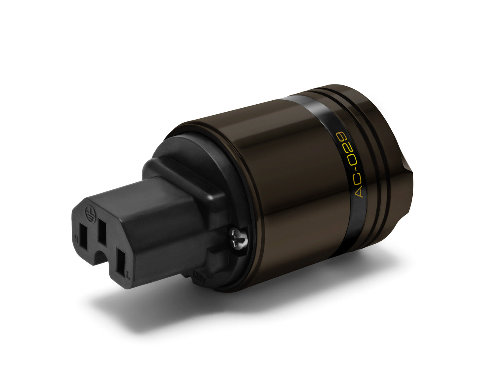 OYAIDE AC-029 IEC Power Connector UNPLATED BRASS - ARMORED Series