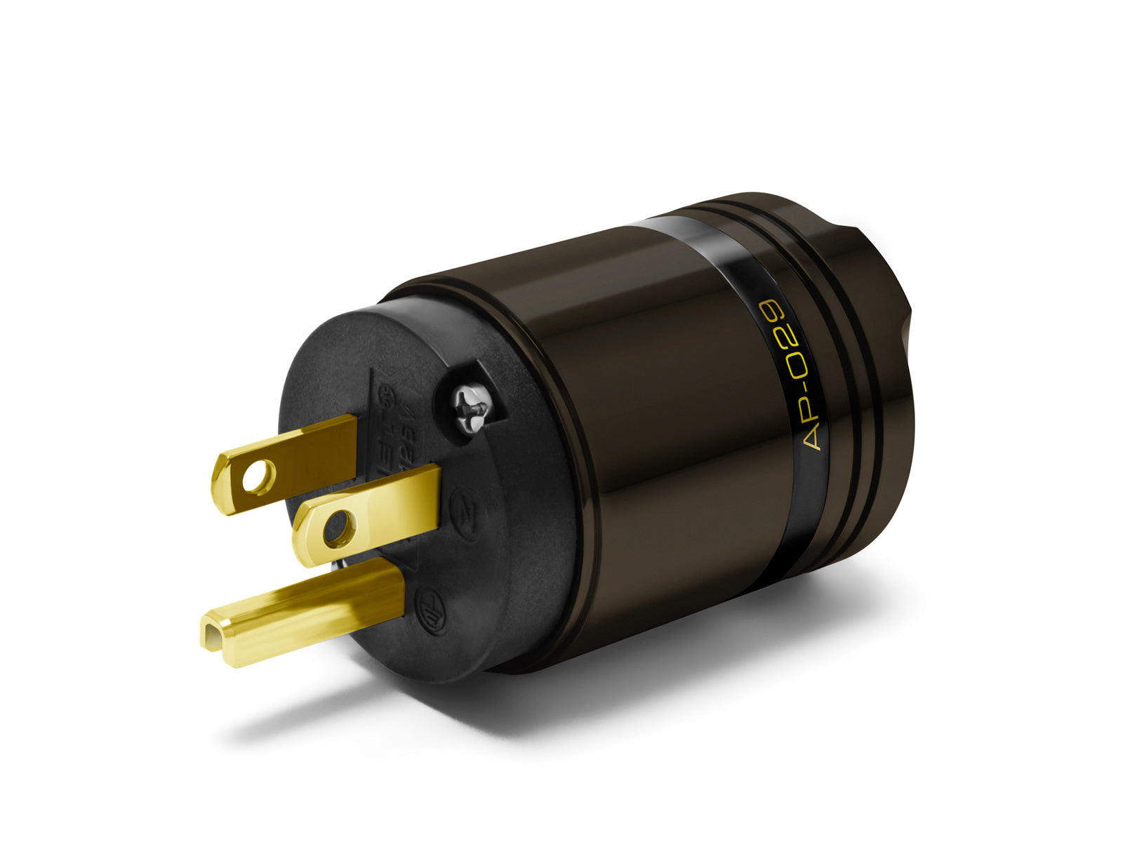 OYAIDE AP-029 IEC Power Connector Plug UNPLATED BRASS - ARMORED Series