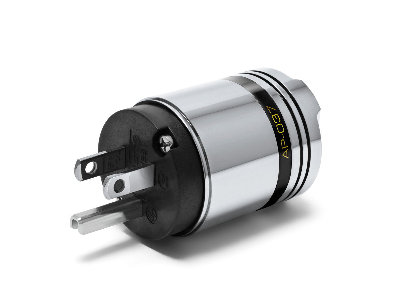 OYAIDE AP-037 IEC Power Connector Plug SILVER + RHODIUM - ARMORED Series