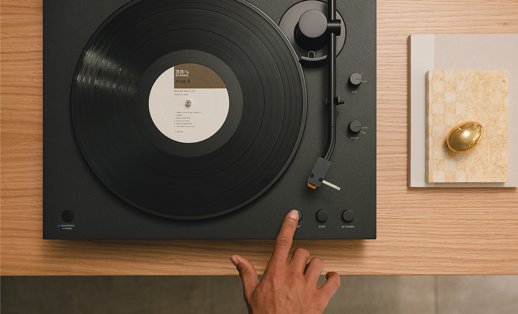SONY PS-LX5BT Bluetooth Turntable - one-button operation