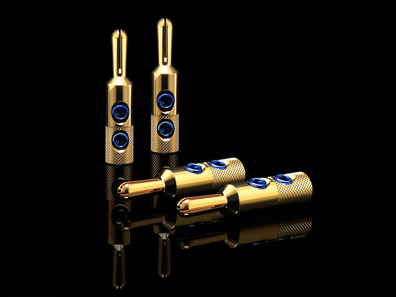 OYAIDE SGBN Speaker Banana Plug PURE SILVER + 24K GOLD - detail