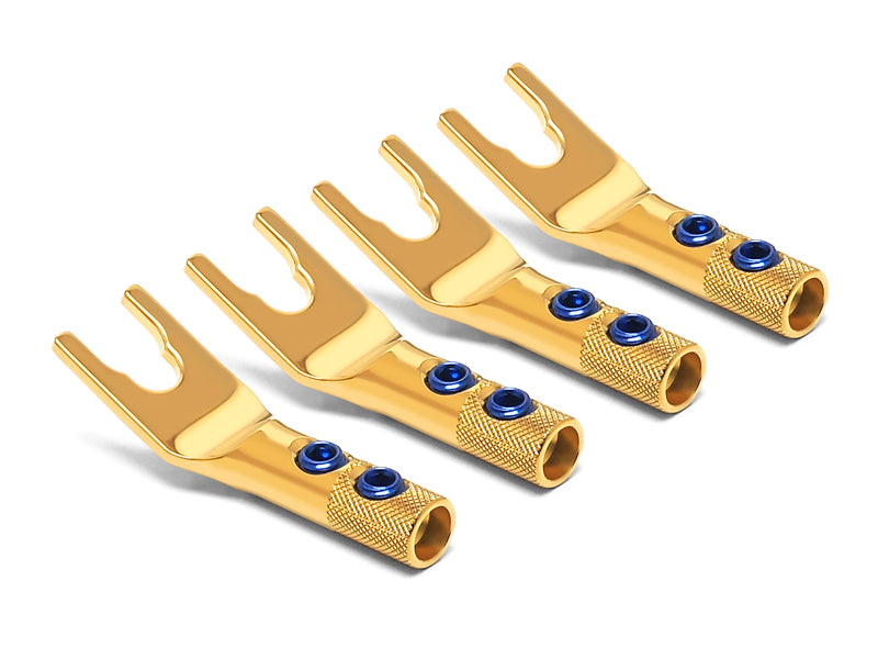OYAIDE SGSL Speaker Spade Plug PURE SILVER + 24K GOLD