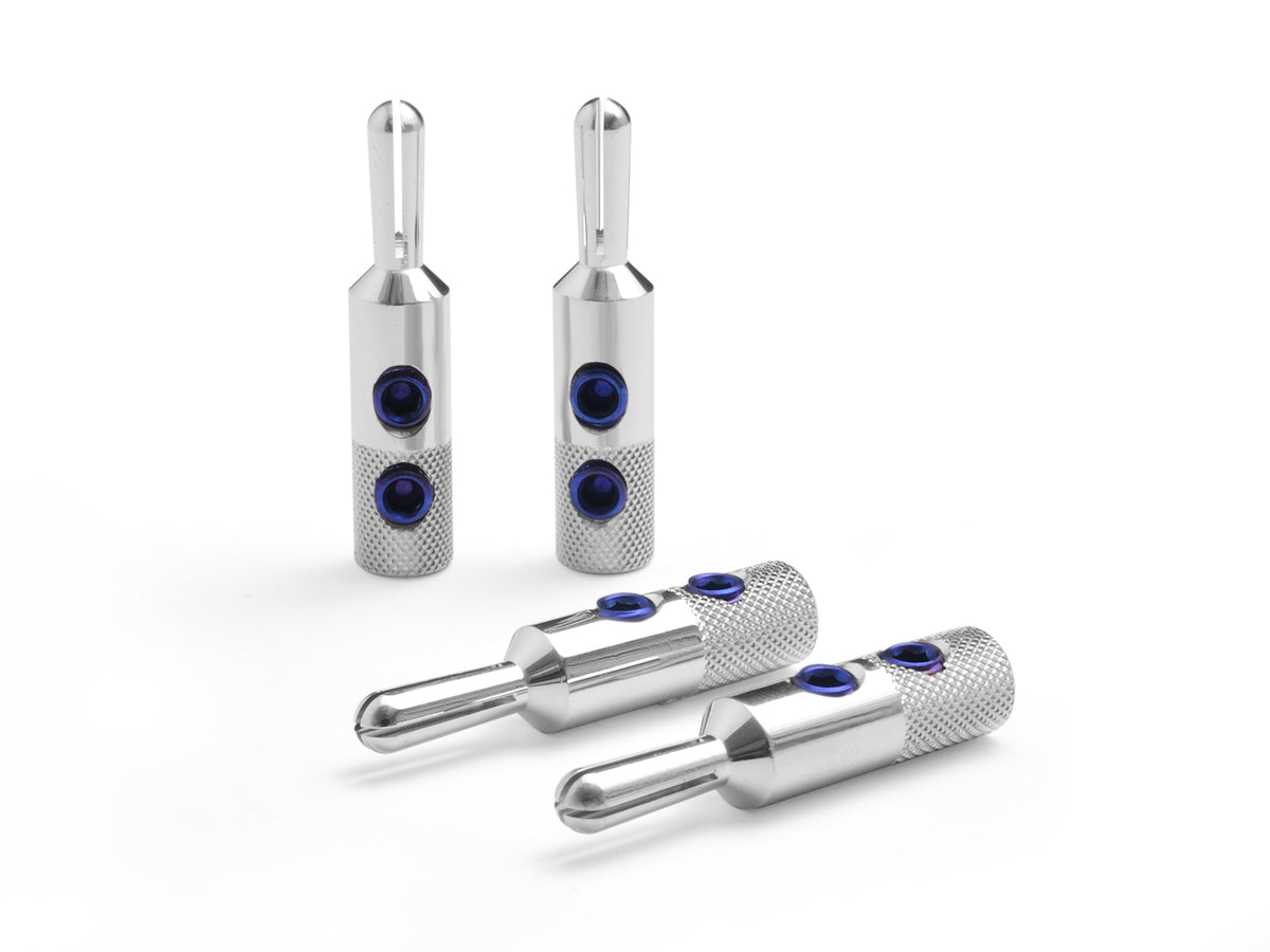 OYAIDE SRBN Speaker Banana Plug SILVER + RHODIUM